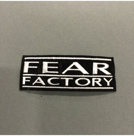 Fear Factory - Svart/Vit Logo - Tygmrke
