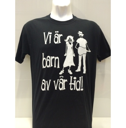 T-Shirt - Svart - Vi r barn av vr tid