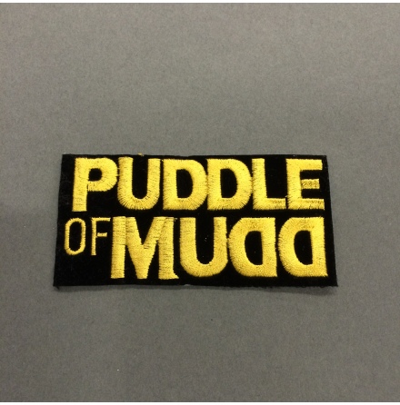Puddle of Mudd - Svart/Guld Logo - Tygmrke