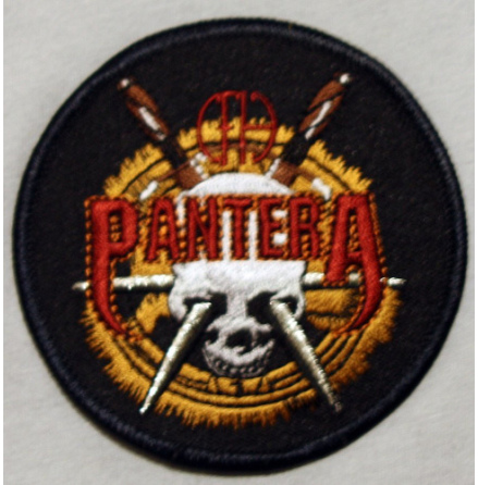 Pantera - Skull & Swords - Tygmärke