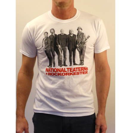 Vit t-shirt - Nationalteaterns Rockorkester 2014