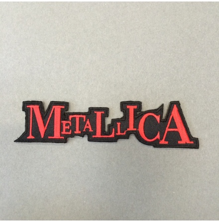 Metallica - Svart/Rd Logo - Tygmrke