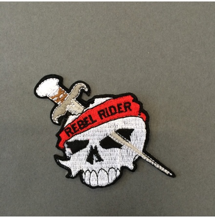 Skull Sword - Rebel Rider - Tygmärke