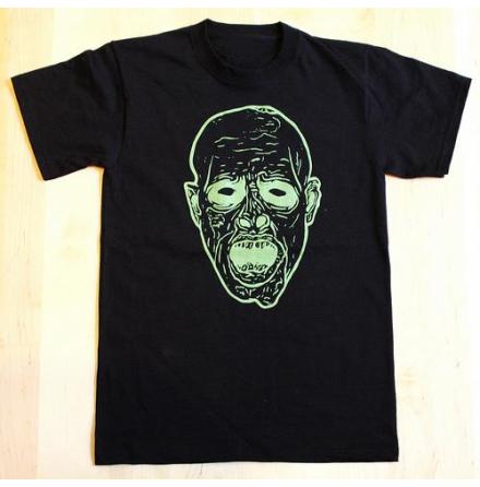 T-Shirt - Face - Svart/Grn