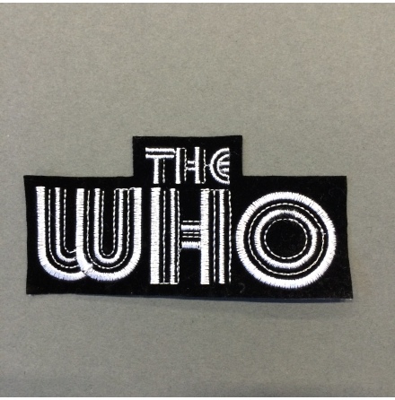 The Who - Svart/Vit Logo - Tygmärke