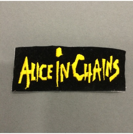 Alice In Chains - Svart/Gul Logo Text - Tygmrke