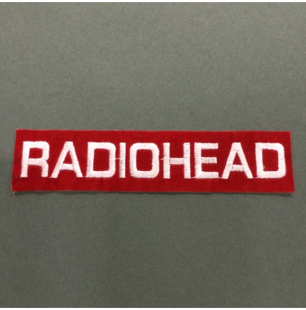 Radiohead - Rd/Vit Logo - Tygmrke
