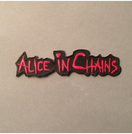 Alice In Chains - Svart/Röd Logo - Tygmärke