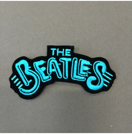 Beatles - Svart/Bl Logo - Tygmrke