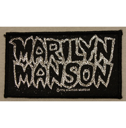 Marilyn Manson - Silver Logo - Tygmärke