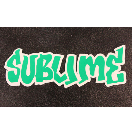 Sublime - Logo Stor - Klistermrke