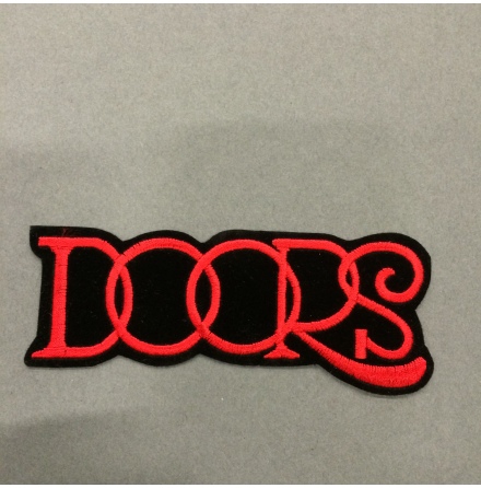 The Doors - Svart/Rd Logo - Tygmrke