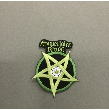 Superjoint Ritual - Svart/Grön Logo - Tygmärke