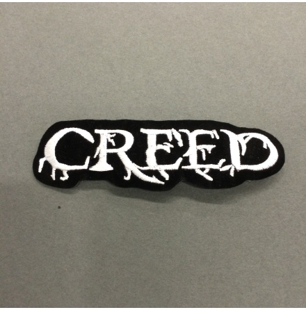 Creed - Svart/Vit Logo - Tygmärke