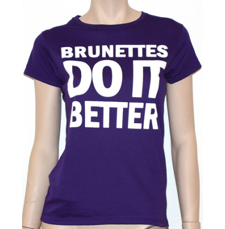 Dam Topp - Brunettes Do It Better - Lila