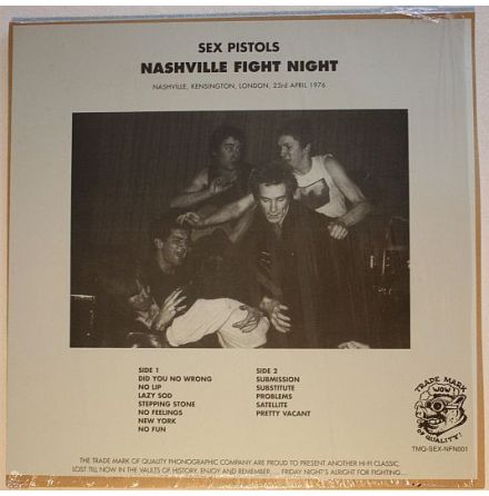 LP - Sex Pistols - Nashville Fight Night