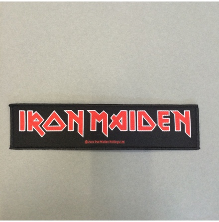 Iron Maiden - Svart/Rd Logo - Tygmrke