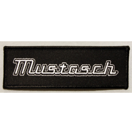 Mustasch - Logo - Svart - Tygmrke