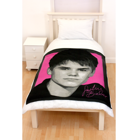 Justin Bieber - Autograph - Fleece Blanket